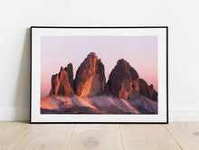 Load image into Gallery viewer, Tre Cime Di Lavaredo Wall Art | Mountain Photography For Sale, Northern Italy Home Decor
