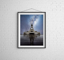 Load image into Gallery viewer, Stykkishólmskirkja Church Milkyway Prints | Icelandic Space Wall Art - Relight Home Decor
