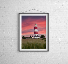 Load image into Gallery viewer, Happisburgh Lighthouse Wall Art Print | Lighthouse art for Sale - Relight Home Decor - Sebastien Coell Photography
