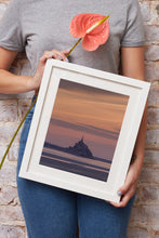 Load image into Gallery viewer, Mont Saint Michel Castle | Normandy Dusk Seascape Photography - Home Decor
