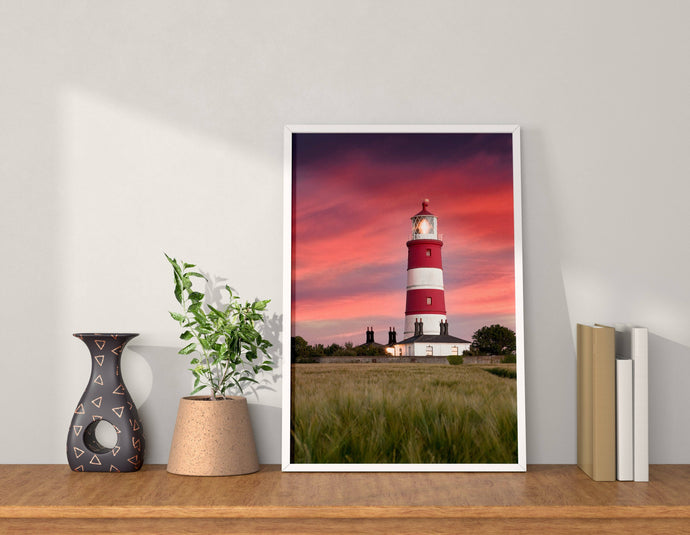 Happisburgh Lighthouse Wall Art Print | Lighthouse art for Sale - Relight Home Decor - Sebastien Coell Photography