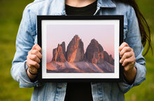 Load image into Gallery viewer, Tre Cime Di Lavaredo Wall Art | Mountain Photography For Sale, Northern Italy Home Decor
