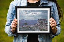 Load image into Gallery viewer, Dartmoor Landscape Print | Combestone Tor Wall Art, Devon Valley - Home Decor Gifts - Sebastien Coell Photography
