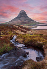 Load image into Gallery viewer, Kirkjufell Mountain Photography | Sunset Scandinavian Prints - Relight Home Decor Gifts - Sebastien Coell Photography
