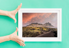 Load image into Gallery viewer, Iceland Mountain Photography | Vestrahorn wall art - Relight Home Decor Gifts - Sebastien Coell Photography
