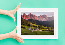 Load image into Gallery viewer, St Johann in Ranui Prints | Val Di Funes wall art, Home Decor Gifts
