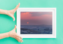 Load image into Gallery viewer, Dartmoor Sunset Photography | Red Sky Wall Art, Devon Valley Prints - Home Decor Gifts - Sebastien Coell Photography
