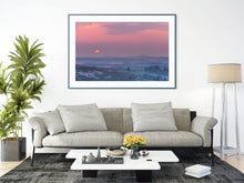 Load image into Gallery viewer, Dartmoor Sunset Photography | Red Sky Wall Art, Devon Valley Prints - Home Decor Gifts - Sebastien Coell Photography
