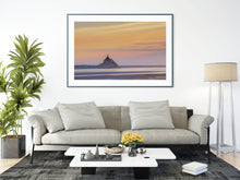 Load image into Gallery viewer, Mont Saint Michel Castle | Normandy Dusk Seascape Photography - Home Decor
