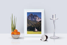 Load image into Gallery viewer, St Johann in Ranui Prints | Val Di Funes Mountain Photography, Home Decor Gifts
