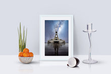 Load image into Gallery viewer, Stykkishólmskirkja Church Milkyway Prints | Icelandic Space Wall Art - Relight Home Decor
