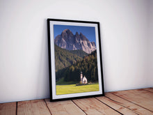 Load image into Gallery viewer, St Johann in Ranui Prints | Val Di Funes Mountain Photography, Home Decor Gifts
