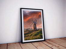 Load image into Gallery viewer, Windmill Wall Art Prints of Thurne Windpump | Norfolk Broads Pictures - Relight Home Decor
