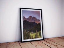 Load image into Gallery viewer, St Johann in Ranui Prints | Val Di Funes wall art, Home Decor Gifts
