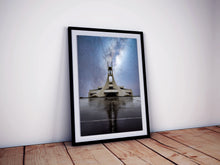 Load image into Gallery viewer, Stykkishólmskirkja Church Milkyway Prints | Icelandic Space Wall Art - Relight Home Decor
