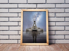 Load image into Gallery viewer, Stykkishólmskirkja Church Milkyway Prints | Icelandic Space Wall Art - Relight Home Decor
