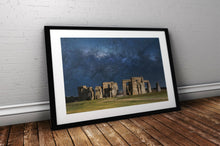 Load image into Gallery viewer, Stonehenge Milkyway Prints | Space Wall Art, Neolithic Astrophotography Home Decor - Relight Images
