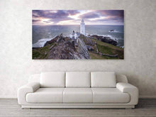 Load image into Gallery viewer, Panoramic Devon art of Start Point Lighthouse | Seascape Photography - Home Decor - Sebastien Coell Photography
