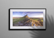 Load image into Gallery viewer, Panoramic Print of Brentor Church, Dartmoor art, Devon landscapes - Home Decor - Sebastien Coell Photography
