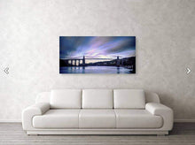 Load image into Gallery viewer, Panoramic Welsh Prints of The Menai Suspension bridge | Anglesey Prints for Sale - Sebastien Coell Photography
