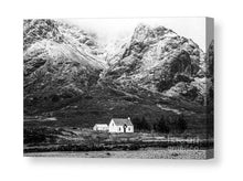 Load image into Gallery viewer, Scottish Fine Art Prints of Lagangarbh Cottage, Buachaille Etive Mor wall art and Highlands Mountain art for Sale, Glencoe Home Decor Gifts - SCoellPhotography
