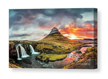 Load image into Gallery viewer, Icelandic Print of Kirkjufell | Kirkjufellsfoss Mountain Photos, Scandinavian art Decor Gifts - Sebastien Coell Photography
