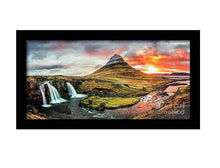 Load image into Gallery viewer, Panoramic Kirkjufell Print | Scandinavian art of Kirkjufellsfoss, Mountain Photography - Sebastien Coell Photography
