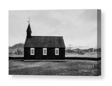 Load image into Gallery viewer, Scandinavian art | Budir Black Church, Icelandic Fine Art Mountain Photography - Sebastien Coell Photography
