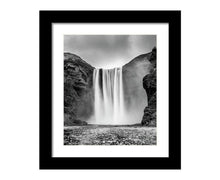 Load image into Gallery viewer, Print / Canvas of Iceland Skogafoss Waterfall wall art, Icelandic Photography wedding gift Christmas present gifts river home decor framed
