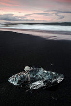 Load image into Gallery viewer, Scandinavian art of The Black Diamond Beach | Iceland prints for Sale Home Decor - Sebastien Coell Photography
