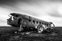 Load image into Gallery viewer, Scandinavian Print of Iceland&#39;s US Navy DC plane crash, Sólheimasandur beach prints - Sebastien Coell Photography
