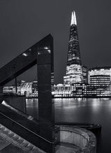 Load image into Gallery viewer, Black and White London Prints | The Shard Wall Art, London Cityscape Photography - Sebastien Coell Photography
