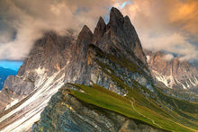 Load image into Gallery viewer, Dolomites art of Seceda | Mountain Photography For Sale, Northern Italy Home Decor - Sebastien Coell Photography
