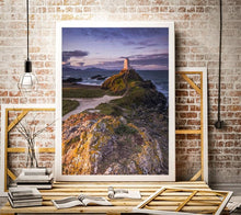 Load image into Gallery viewer, Llanddwyn Lighthouse Wall Art | Anglesey Landscape Prints for Sale - Home Decor Gifts - Sebastien Coell Photography
