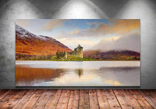 Load image into Gallery viewer, Panoramic Print of Kilchurn Castle, Scottish Loch Awe wall art - Home Decor Gifts - Sebastien Coell Photography
