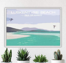 Load image into Gallery viewer, Scotland Poster of Luskentyre Beach, Scottish art Prints and Hebrides are for Sale, Home Decor Gifts - SCoellPhotography
