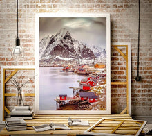 Load image into Gallery viewer, Mountain Photography of Norway&#39;s Reine | Lofoten Islands wall art for Sale - Sebastien Coell Photography
