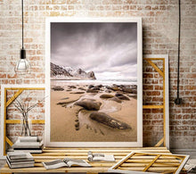 Load image into Gallery viewer, Beach Prints of Unstad Bay, Scandinavian Wall Art for Sale - Home Decor Gifts - Sebastien Coell Photography
