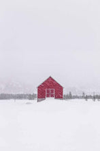 Load image into Gallery viewer, Scandinavian Minimalist art | Norwegian Red Hut, Nordic art - Home Decor Gifts - Sebastien Coell Photography
