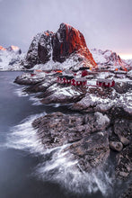 Load image into Gallery viewer, Lofoten Islands Print of Hamnoy, Mountain Photography for Sale Home Decor Prints - Sebastien Coell Photography
