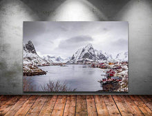 Load image into Gallery viewer, Mountain Photography of Reine | Norway Lofoten Islands wall art - Home Decor Gifts - Sebastien Coell Photography
