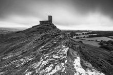 Load image into Gallery viewer, Dartmoor Prints of Brentor Church | Black and White Landscape Photography - Sebastien Coell Photography
