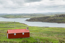 Load image into Gallery viewer, Scottish Hebrides prints | Red Barn on the Isle of Harris and Lewis - Home Decor Wall Art - Sebastien Coell Photography
