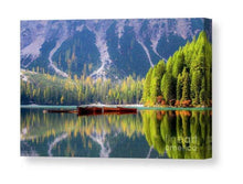 Load image into Gallery viewer, Dolomites Photos of Pragser Wildsee | Lago di Braies Prints Lake wall art for Sale - Sebastien Coell Photography
