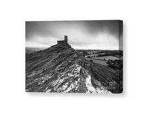 Load image into Gallery viewer, Dartmoor Prints of Brentor Church | Black and White Landscape Photography - Sebastien Coell Photography
