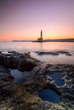 Load image into Gallery viewer, Cretes Venetian Lighthouse Print | Seascape Photography for Sale, Chania Harbour Home Decor - Sebastien Coell Photography
