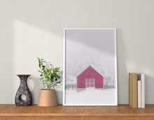 Load image into Gallery viewer, Scandinavian Minimalist art | Norwegian Red Hut Prints, Norwegian art - Home Decor - Sebastien Coell Photography
