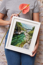 Load image into Gallery viewer, Switzerland art of Ponte dei Salti, Roman Bridge Prints for Sale, Mountain Photography Home Decor Gifts - SCoellPhotography
