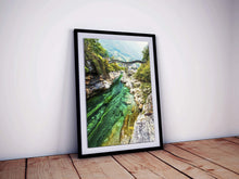 Load image into Gallery viewer, Switzerland art of Ponte dei Salti, Roman Bridge Prints for Sale, Mountain Photography Home Decor Gifts - SCoellPhotography
