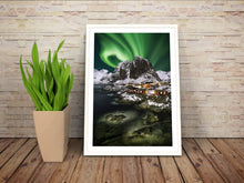 Load image into Gallery viewer, Aurora Prints | Scandinavia art of Hamnoy, Lofoten Mountain Photography - Home Decor Prints - Sebastien Coell Photography
